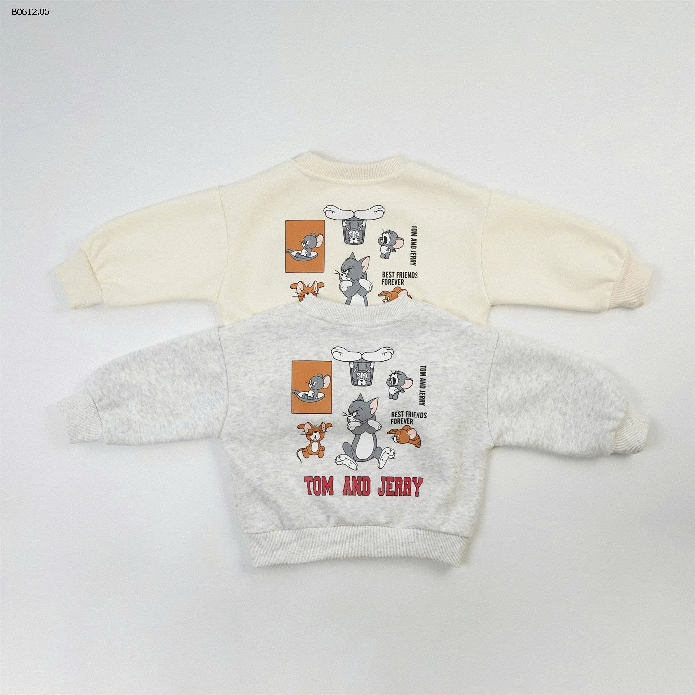 ÁO NỈ IN HÌNH TOM AND JERRY-sỉ 185k