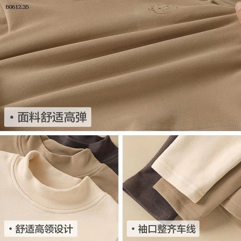Áo giữ nhiệt cổ cao cho bé – siêu ấm, siêu xinh-sỉ 97k