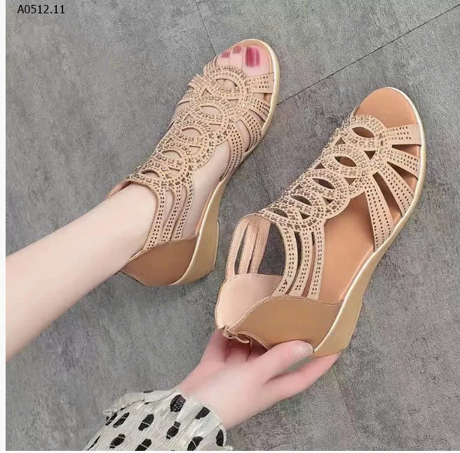 DÉP SANDAL ĐẾ XUỒNG NỮ ĐÍNH ĐÁ -sỉ 125