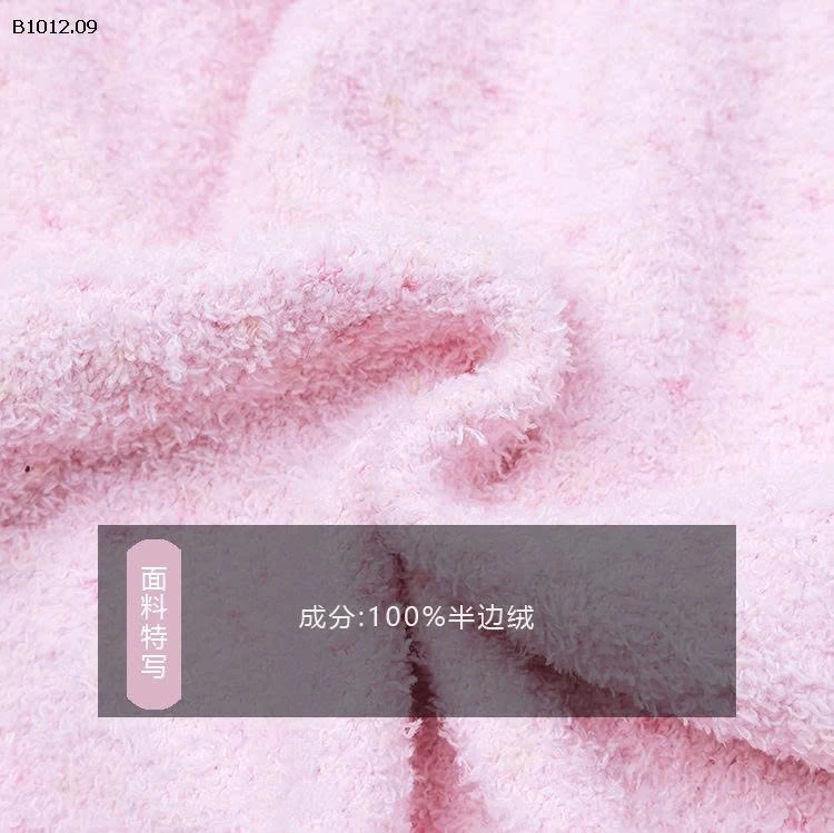 Bộ đồ ngủ lông cừu hai mặt nhà AMBB -Giá sỉ  sz 90-150 : 275k sz 160 : 299k