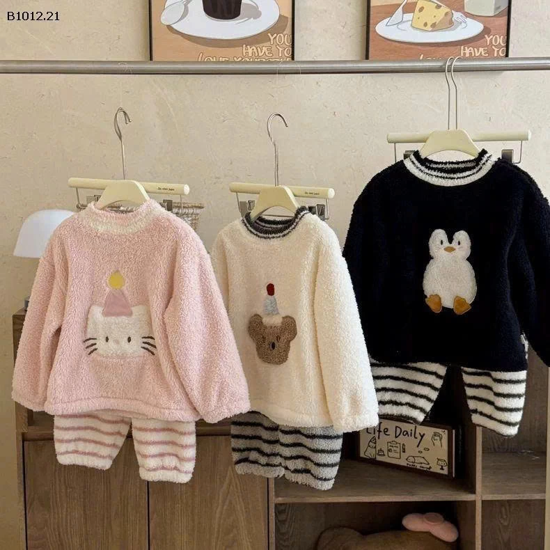 BỘ NGỦ THU ĐÔNG CHO BÉ-sỉ Sz 90-110 : 170k             120-150 : 195k