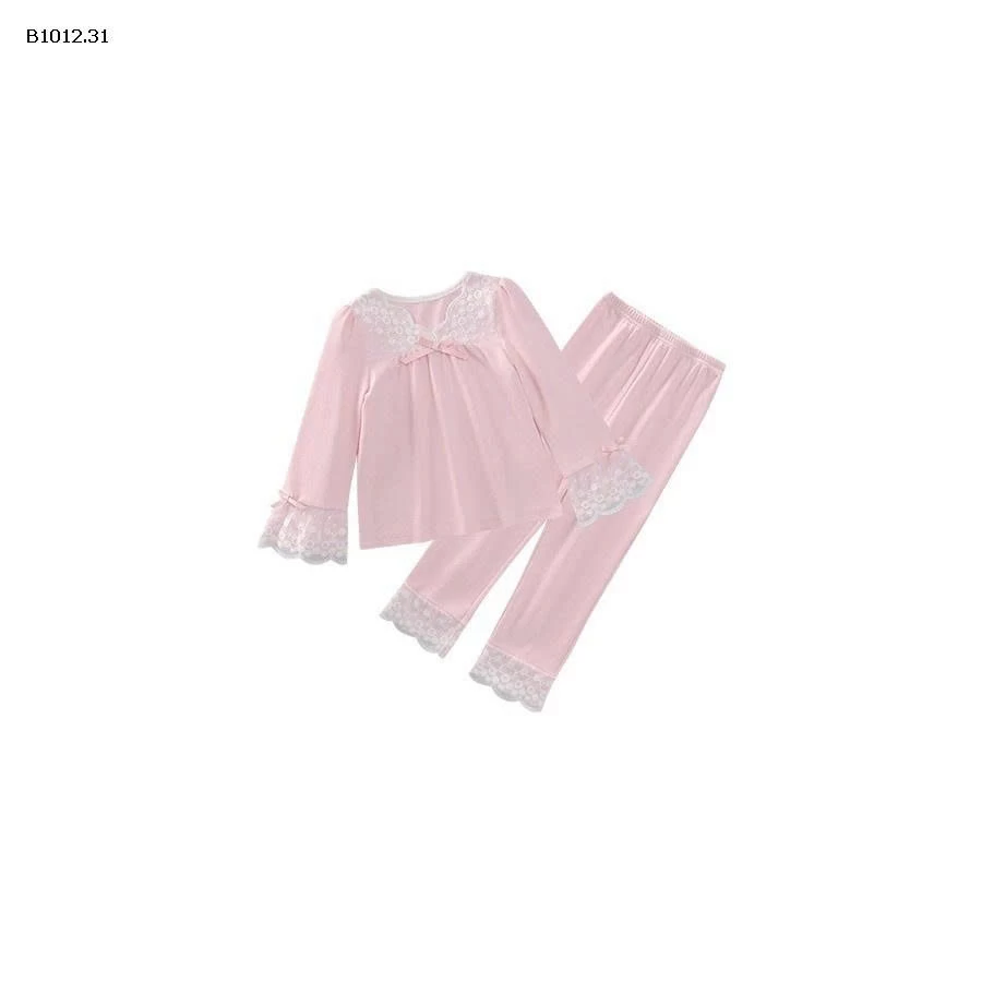 BỘ NGỦ VIỀN REN BÉ GÁI -sỉ 115k