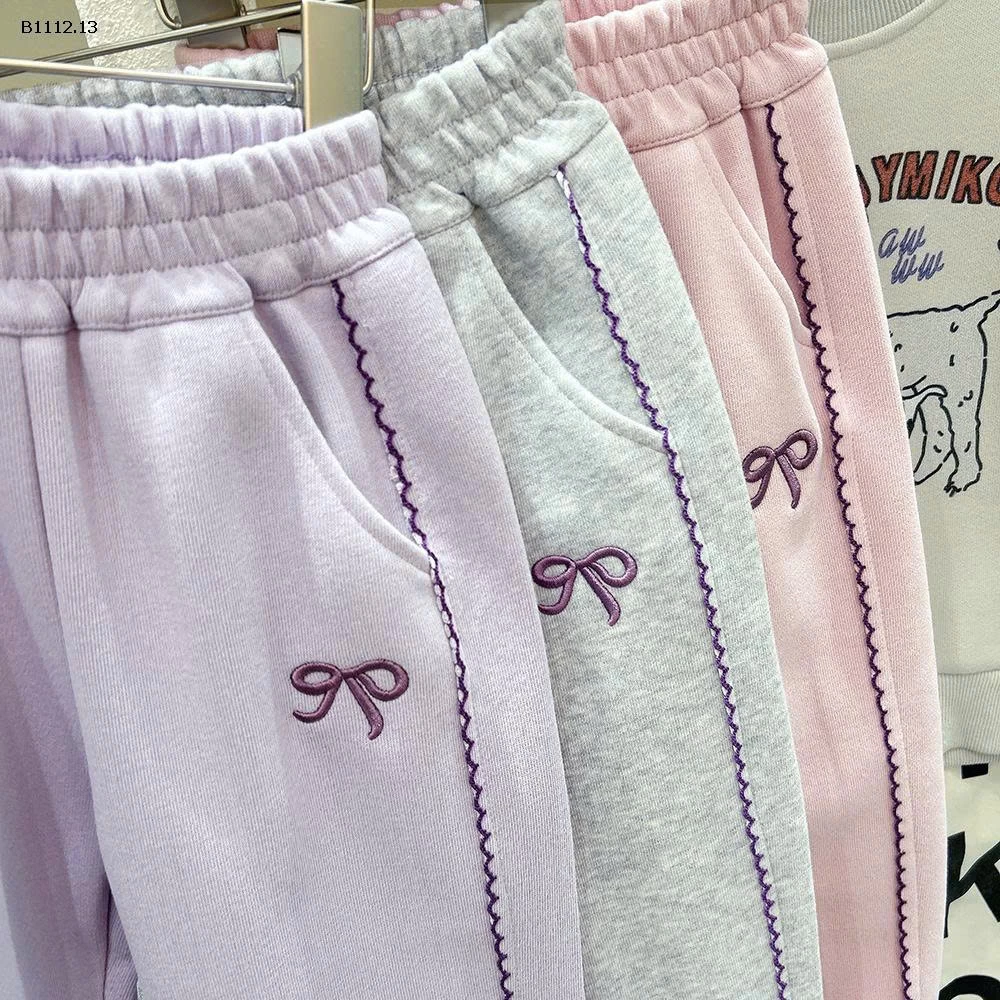 QUẦN NỈ THÊU NƠ BÉ GÁI KACADY-sỉ 145k