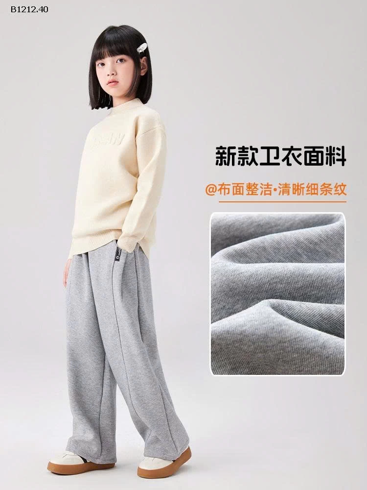 QUẦN NỈ BÉ GÁI LÓT LÔNG -sỉ 163k