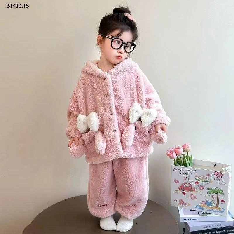 Bộ đồ ngủ trùm đầu hình thỏ cho bé-Giá sỉ 155k