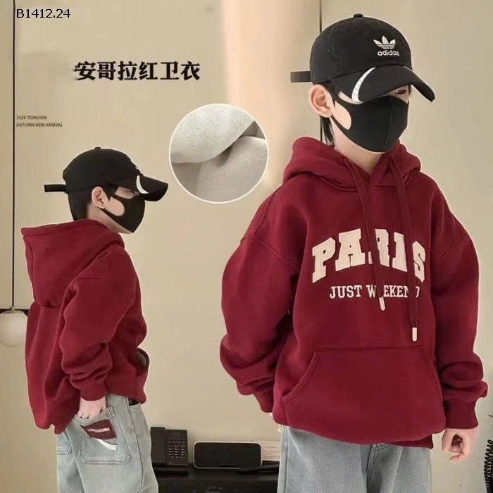 Áo nỉ dài tay có mũ thời trang phong cách Hàn Quốc-Giá sỉ 155k