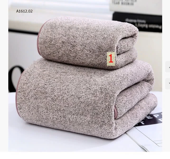 SET 2 KHĂN TẮM COTTON SIÊU THẤM CHUẨN NHẬT LOẠI CAO CẤP  - sỉ 100k/1 set 2c 