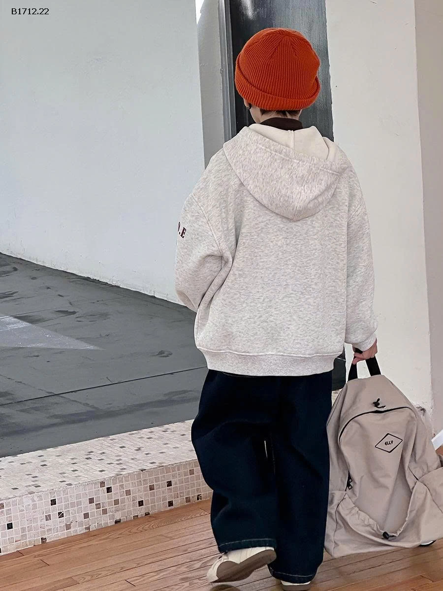 ÁO KHOÁC NỈ AMBB KIDS- Giá sỉ 90-150: 252k 160: 277k