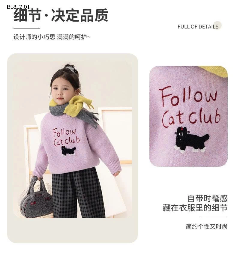 Áo len dệt cho bé yêu - Giá sỉ sz 90-150: 194k sz 160: 204k