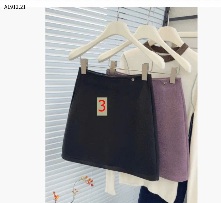 Chân váy len ôm sát dáng chữ A cạp cao kiểu retro dành cho nữ nhà ANNA-Giá sỉ 162k