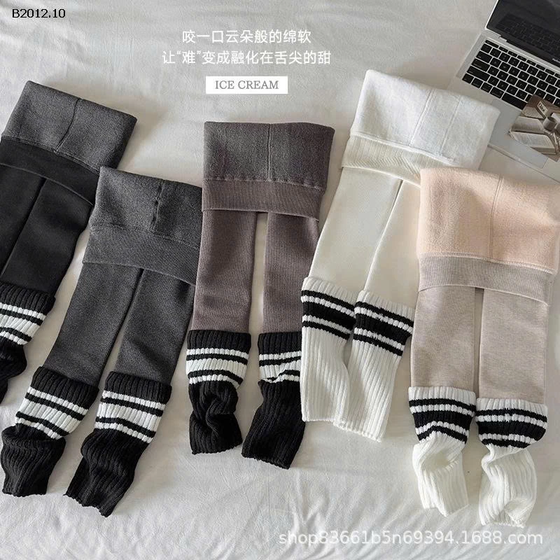 QUẦN LEGGING GIẢ TẤT KẺ  - sỉ 115k