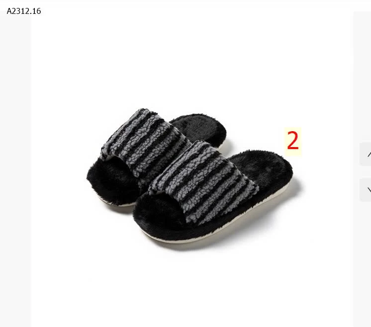 Dép bông kẻ sọc phối màu hot trend  - sỉ 93k