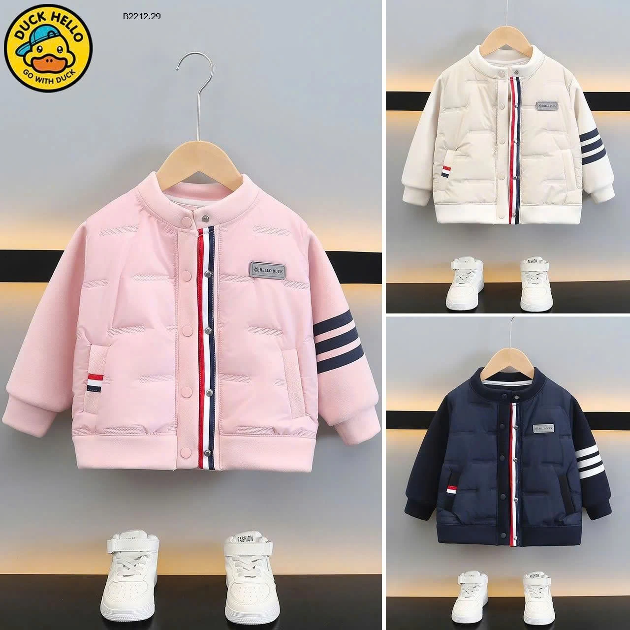 ÁO PHAO PHỐI NỈ CHO BÉ SIZE ĐẠI- sỉ 193k