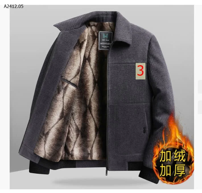 ÁO KHOÁC NAM LÓT LÔNG - sỉ 360k