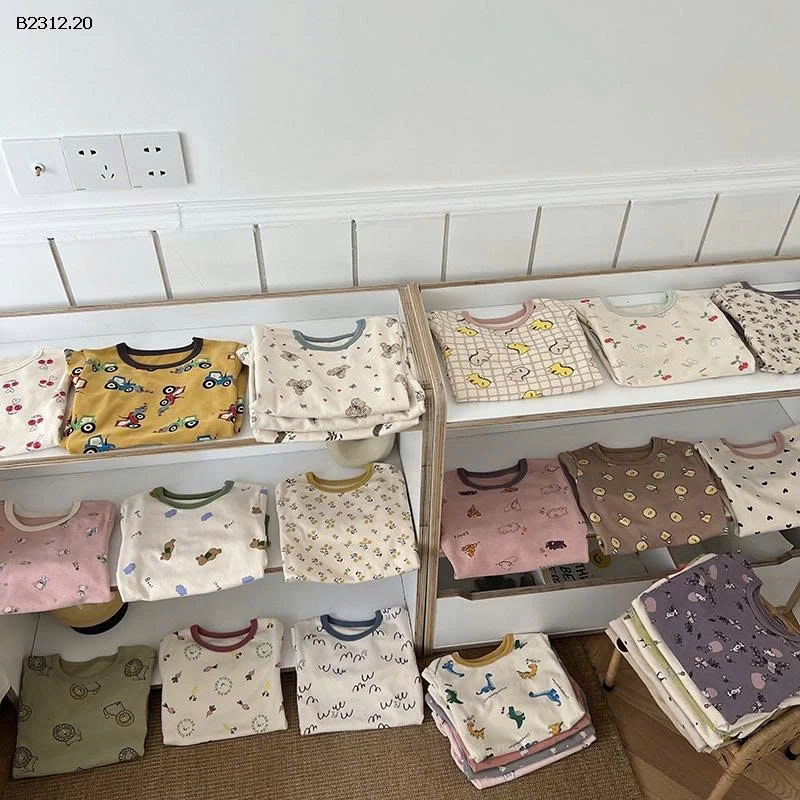 Đồ ngủ bằng len co giãn cho bé trai và bé gái  NHÀ AMBB - Giá sỉ  Sz 80-150 : 140k Sz 160 : 160k