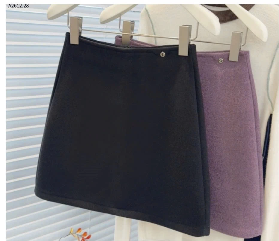 CHÂN VÁY LEN NGẮN DÁNG CHỮ A ANNA -Giá sỉ 170k