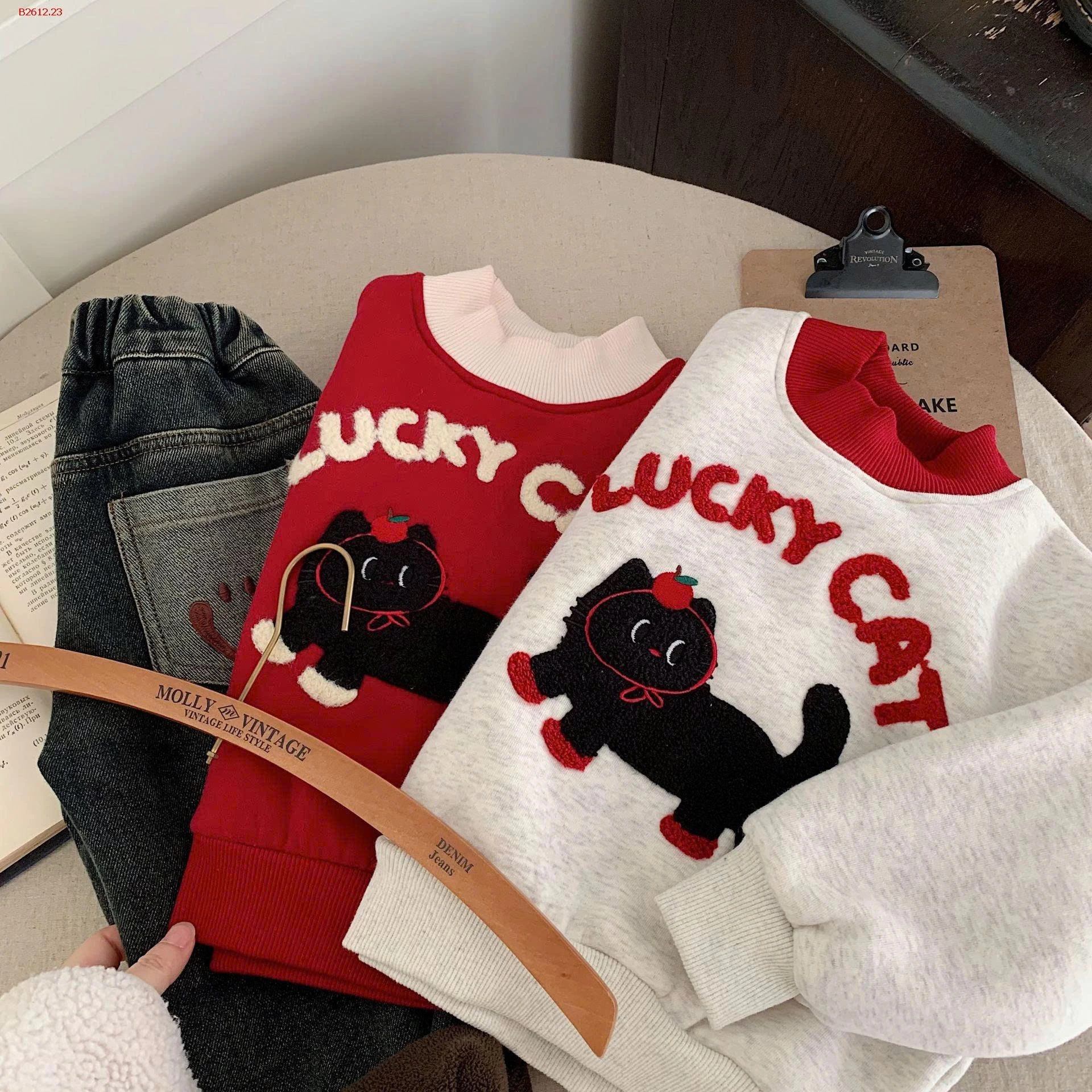ÁO LUCKY CAT CHO BÉ-Giá sỉ 175k