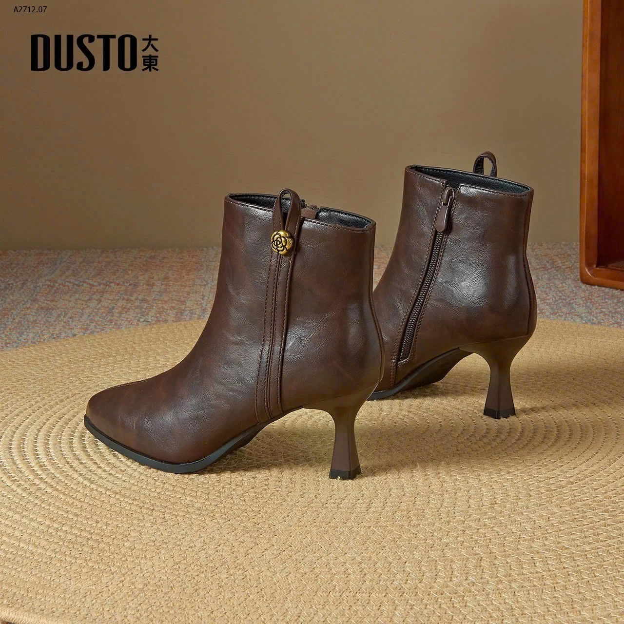 BOOT CAO GÓT KHUY HOA TRÀ DUSTO CHÍNH HÃNG – SALE SẬP SÀN  - sỉ 400k