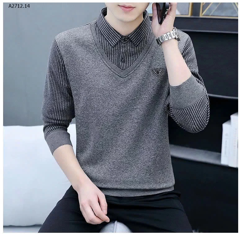 ÁO GIỮ NHIỆT NAM phối cổ sơmi SNOWFLYING  - sỉ 190k