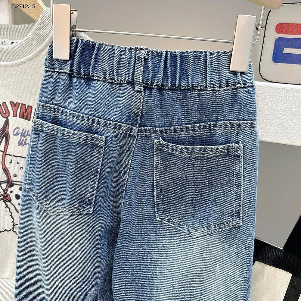 QUẦN JEAN THÊU NƠ BÉ GÁI KACADY  - sỉ 154k