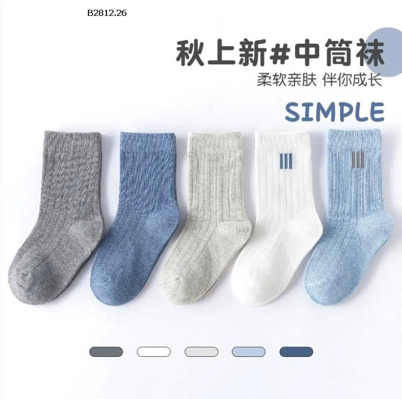 Set 5 đôi cotton cho bé yêu- giá sỉ 103k/set 5 đôi tất 
