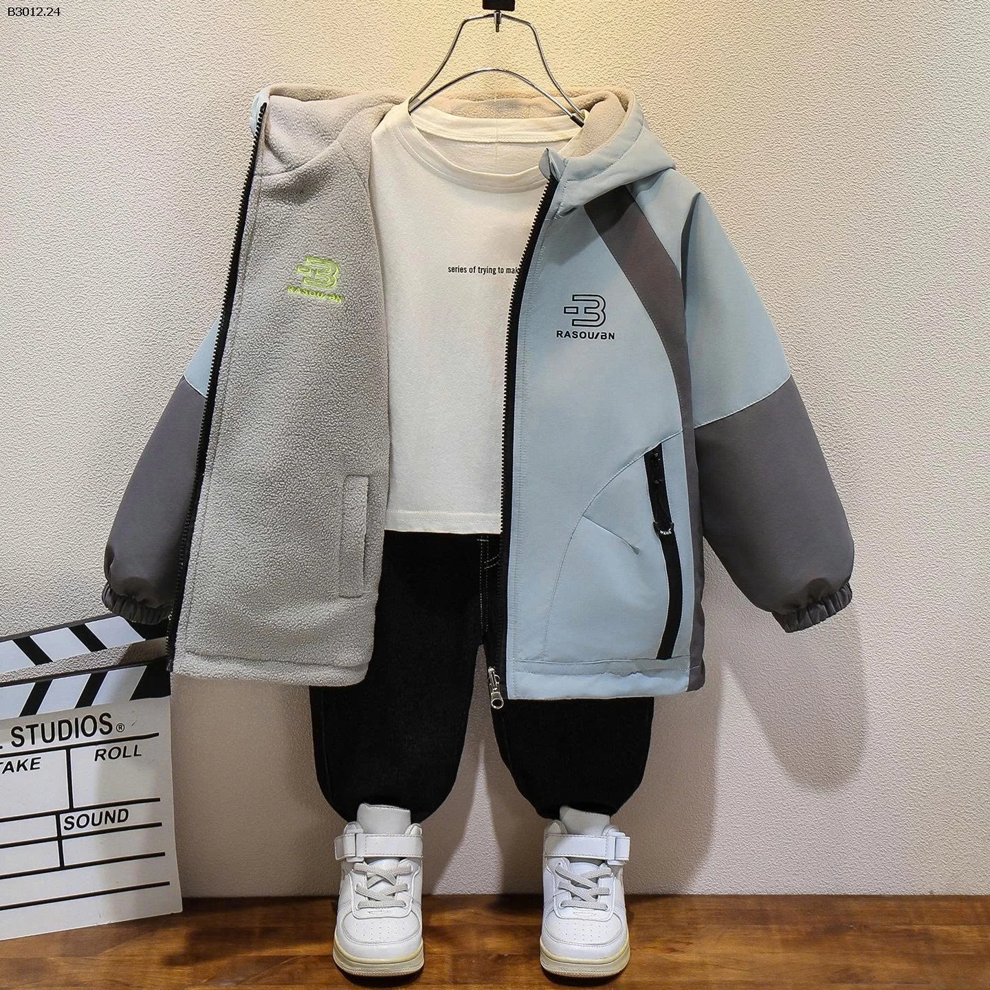 ÁO KHOÁC LÓT NỈ CHO BÉ TRAI -Giá sỉ 198k