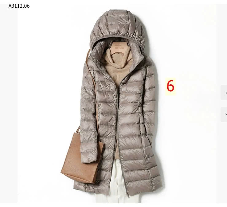 ÁO SIÊU NHẸ DÁNG DÀI  - sỉ 366k  