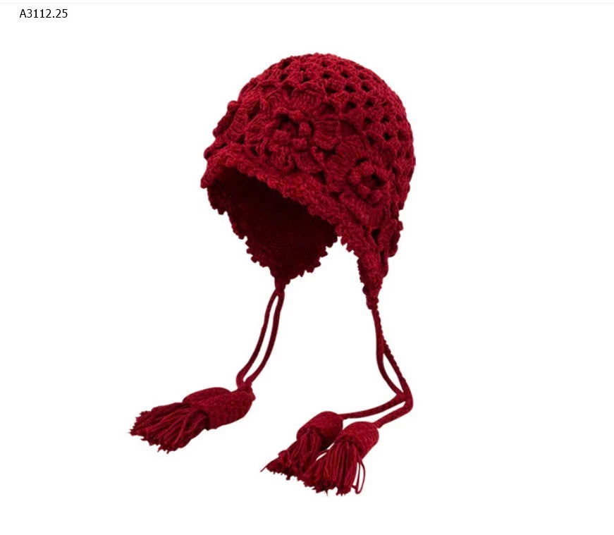 MŨ LEN HOẠ TIẾT - sỉ 105k