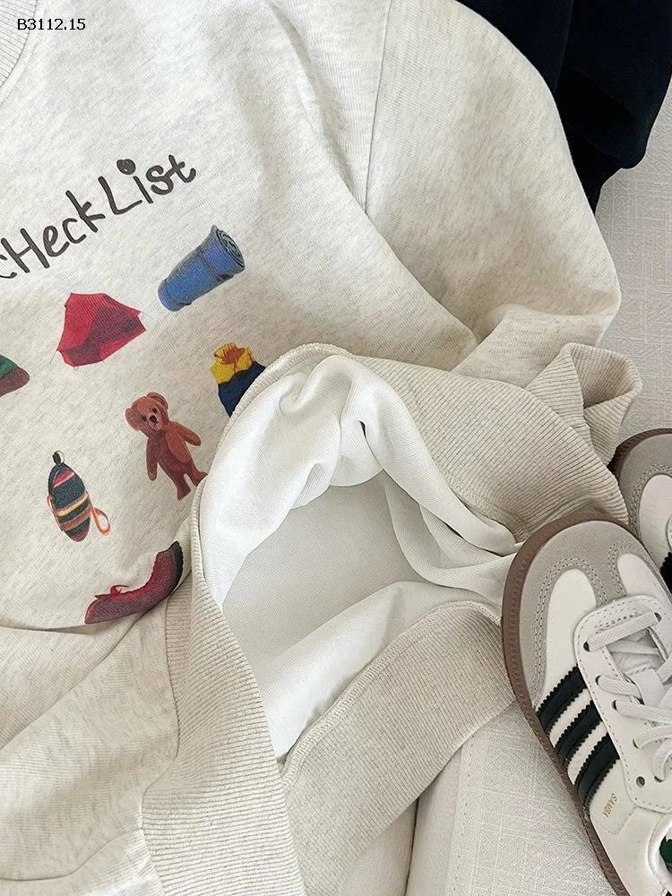 Áo nỉ rộng rãi, dễ thương hình hoạt hình Elmo Baby Kids AMBB5-Giá sỉ  sz 90-150 : 134k Sz 160 : 147k Sz 170 : 156k