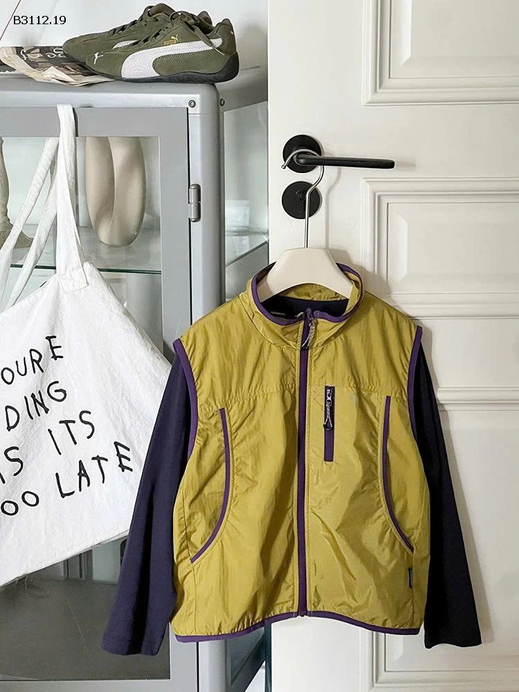 Áo khoác cardigan không tay phối màu thời trang cho bé  Elmo Baby Kids AMBB-Giá sỉ  sz 90-150 : 199k Sz 160 : 216k Sz 170 : 234k