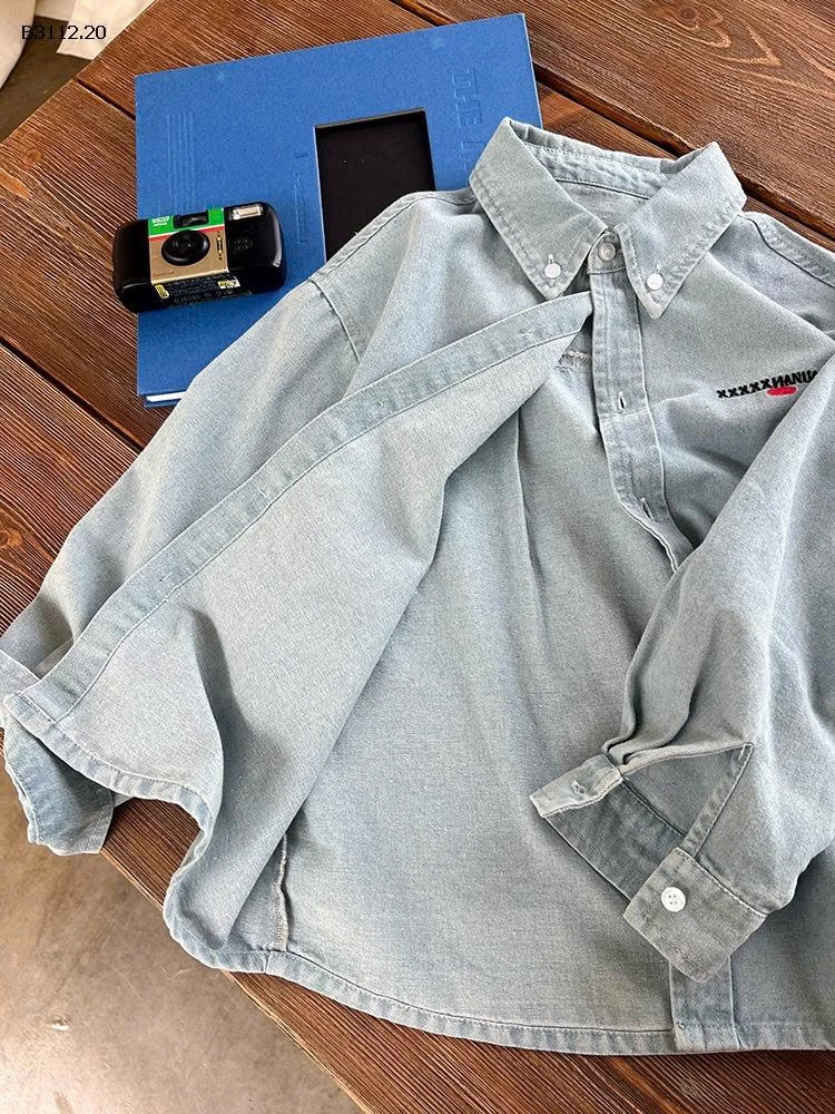 Áo khoác dáng rộng bằng vải cotton mài cát cho bé  Elmo Baby Kids AMBB-Giá sỉ  sz 90-150 : 212k Sz 160 : 229k Sz 170 : 245k