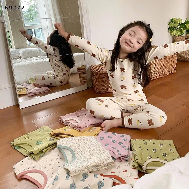 Bộ đồ ngủ trẻ em, bé trai và bé gái  Elmo Baby Kids AMBB-Giá sỉ 147k