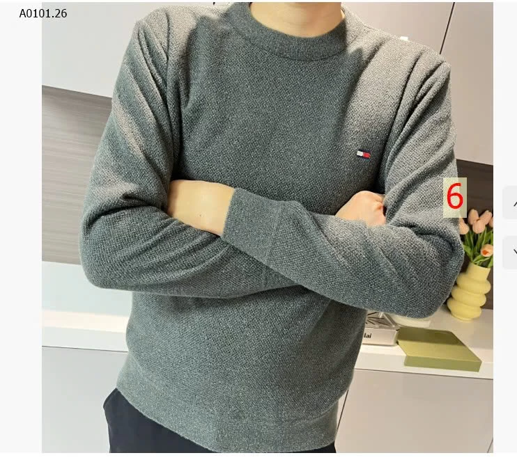 ÁO LEN SWEATER NAM HÃNG TOME BORNEK LÓT LÔNG CỪU DÀY XỊN  - sỉ 165k