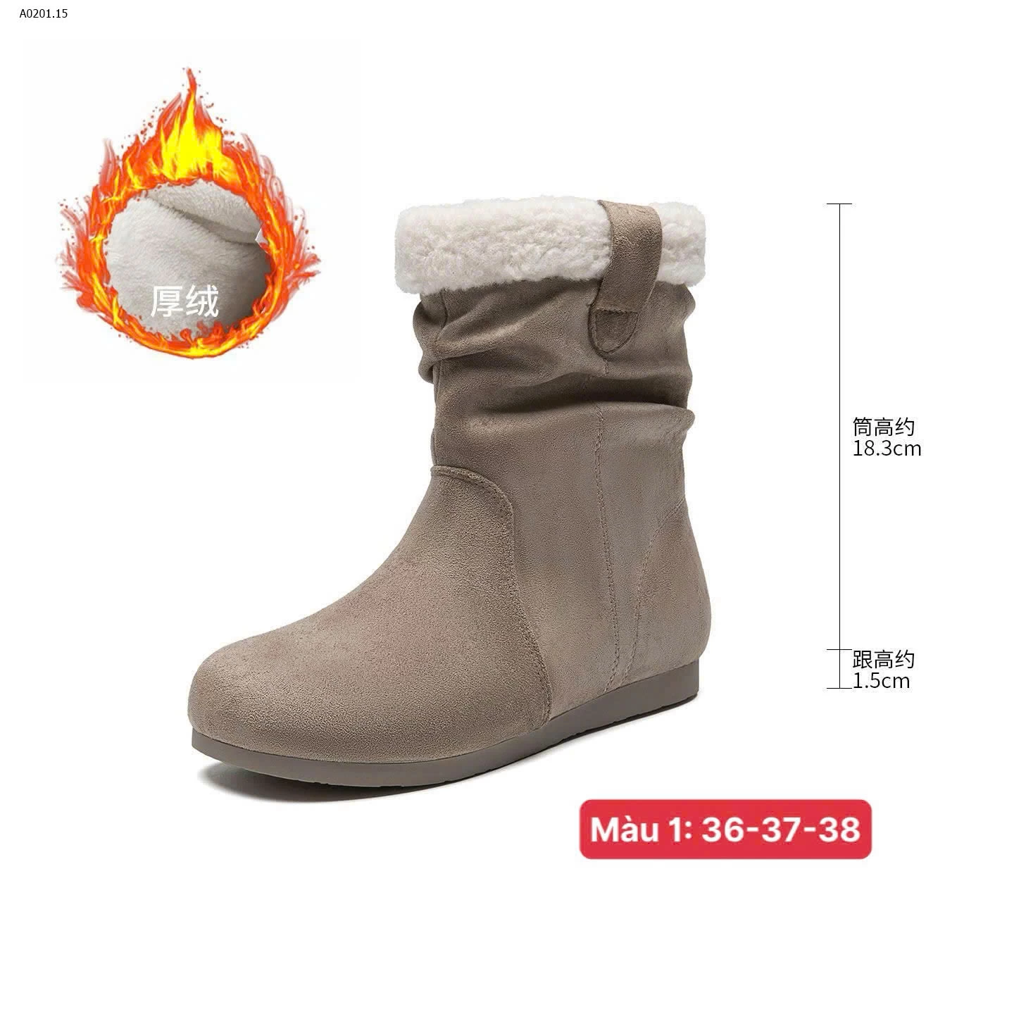 BOOT DUSTO CỔ LÔNG - sỉ 410k