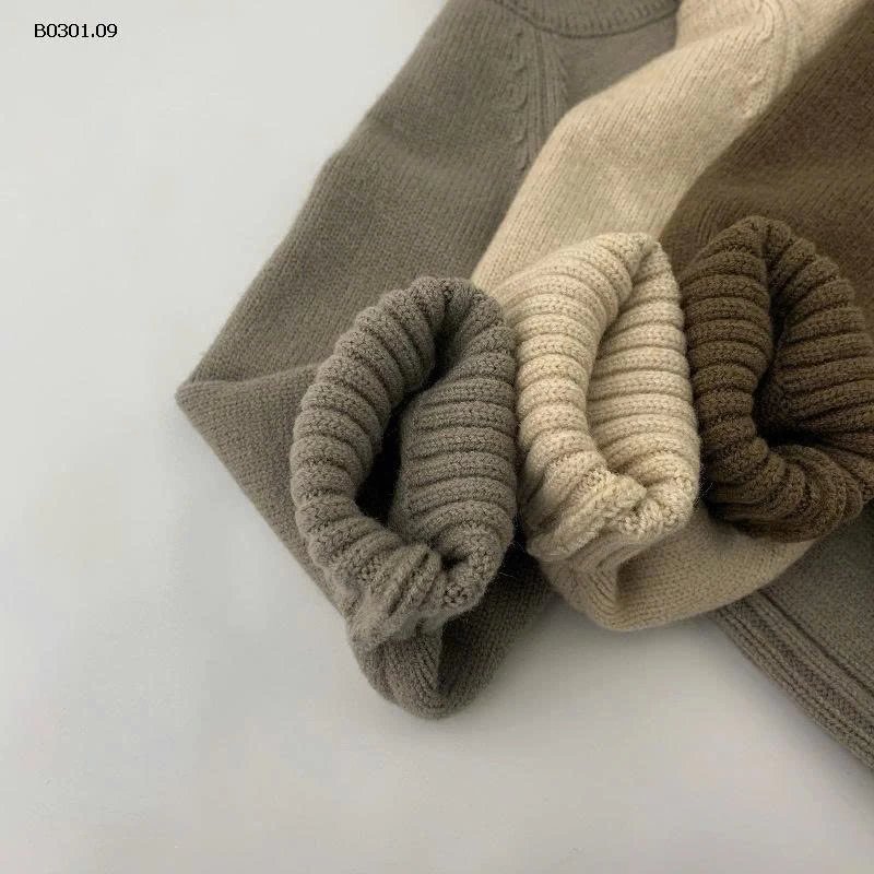 ÁO LEN CỔ LỌ MTINY QUEEN CHO BÉ-Giá sỉ 205k