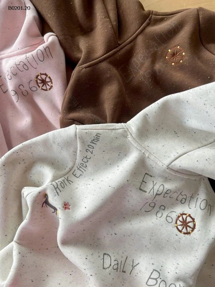 ÁO NỈ HODDIE BASIC CHO BÉ AMBB  - Giá sỉ 90-150: 235k 160: 258k 170: 285k