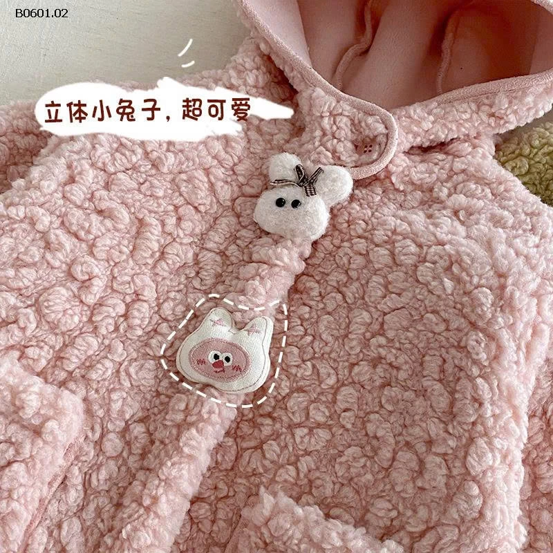 ÁO KHOÁC LÔNG TAI GẤU BG -Giá sỉ 222k