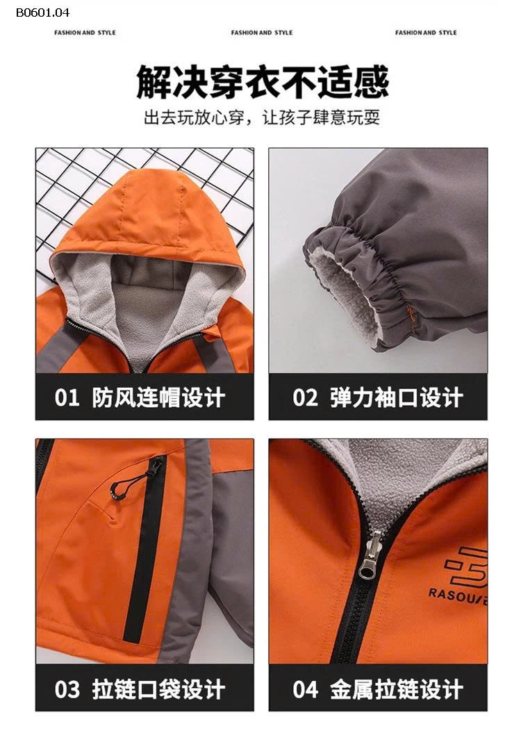 ÁO KHOÁC LÓT NỈ CHO BT -Giá sỉ 205k