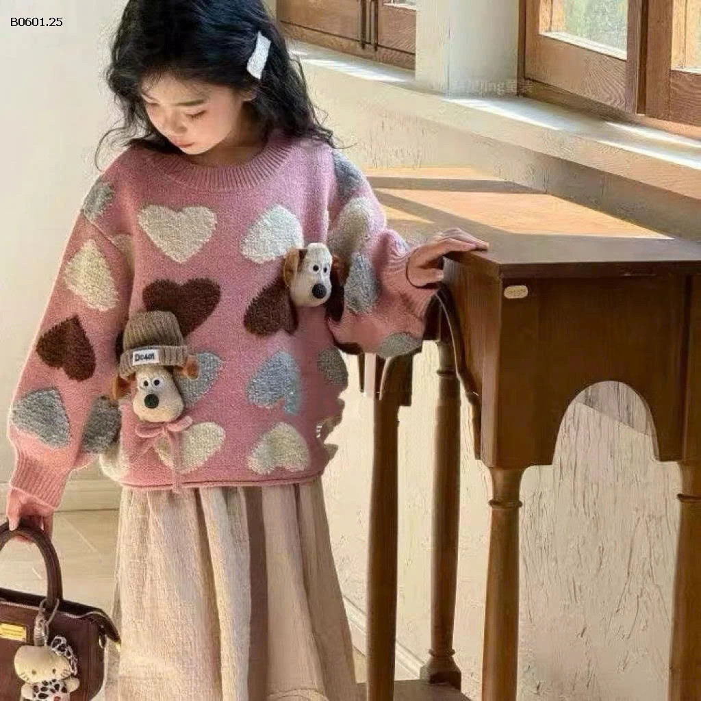 ÁO LEN TRÁI TYM CÚN BG-sỉ 215k