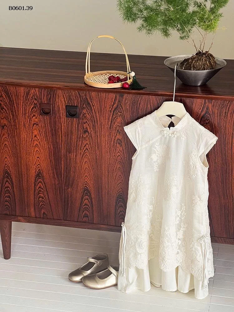 Váy sườn xám Hanfu Tiên Nữ  nhà Elmo Baby Kids  AMBB CHO BG -Giá sỉ size 90-150 : 257k sz 160 : 277k sz 170 : 298k