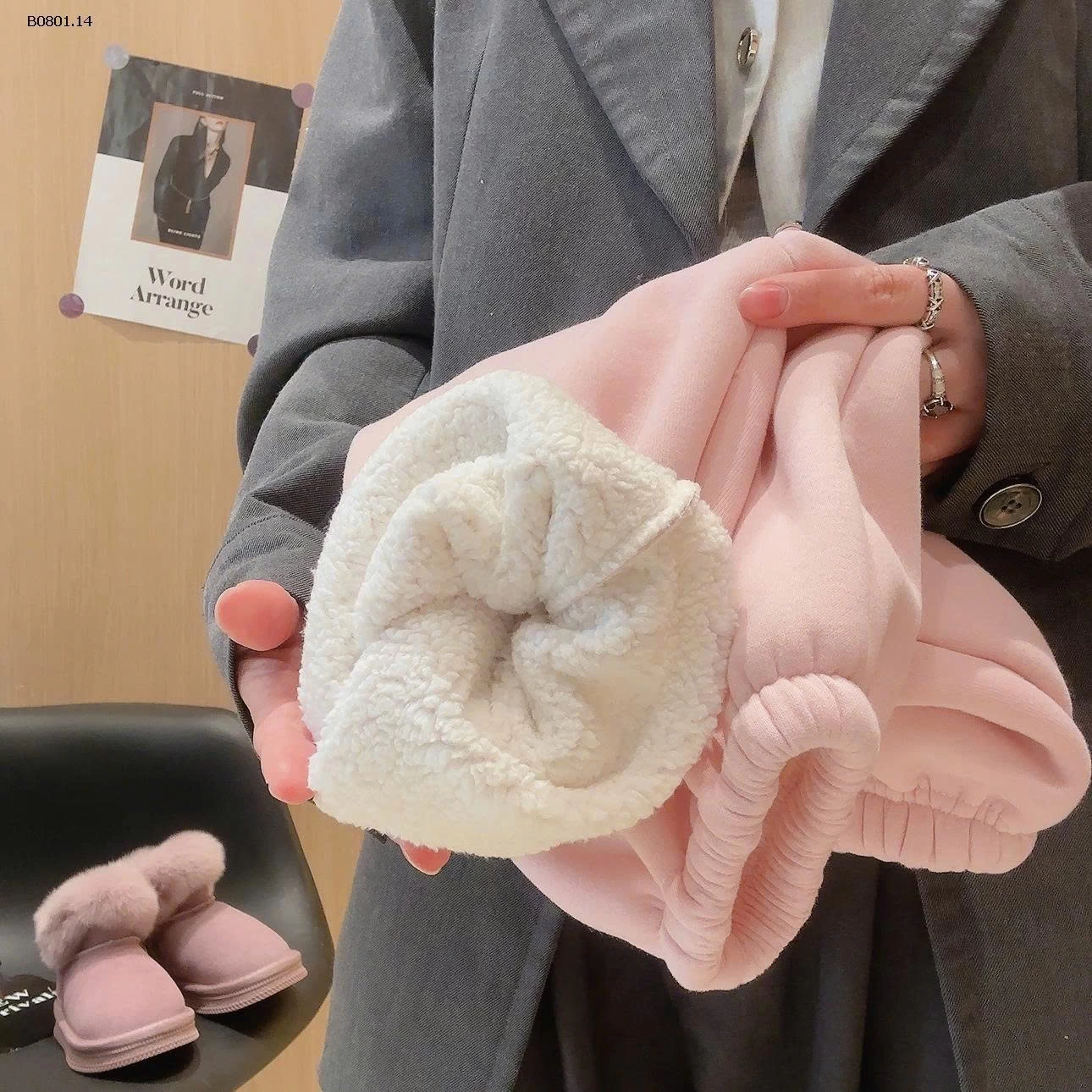 set nỉ lót lông dày cho bé -Giá sỉ  sz 80-110: 139k sz 120-150:155k