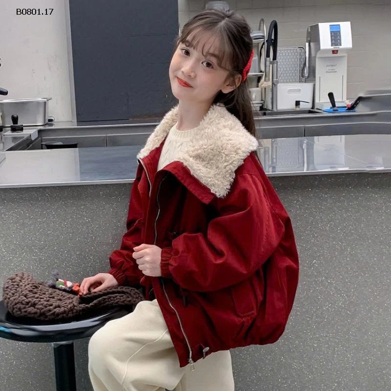 ÁO KHOÁC BÉ GÁI LÓT LÔNG ẤM-Giá sỉ 395k