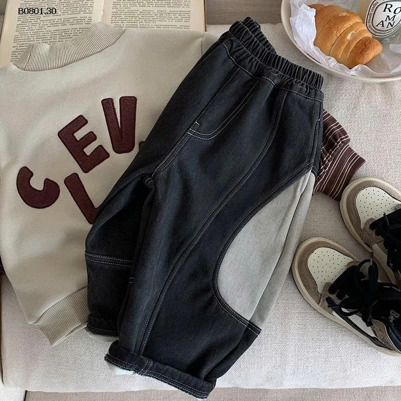 Quần nhung kẻ cho bé trai, trang phục mùa đông - sỉ giá 225k