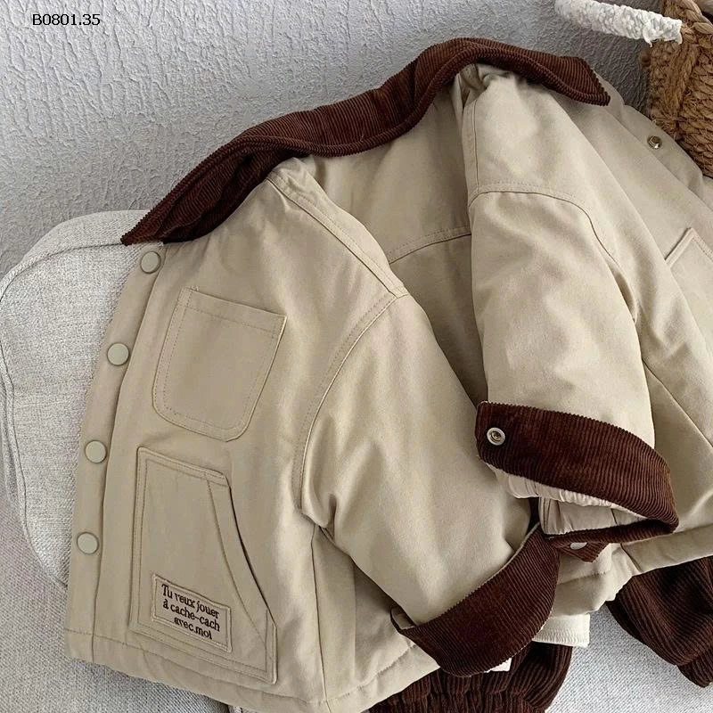 Áo khoác chần bông cho bé trai - sỉ giá 330k