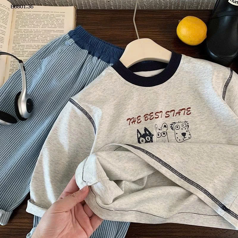 Áo thun dài tay cho bé trai, kiểu dáng mới xuân thu - sỉ giá 152k