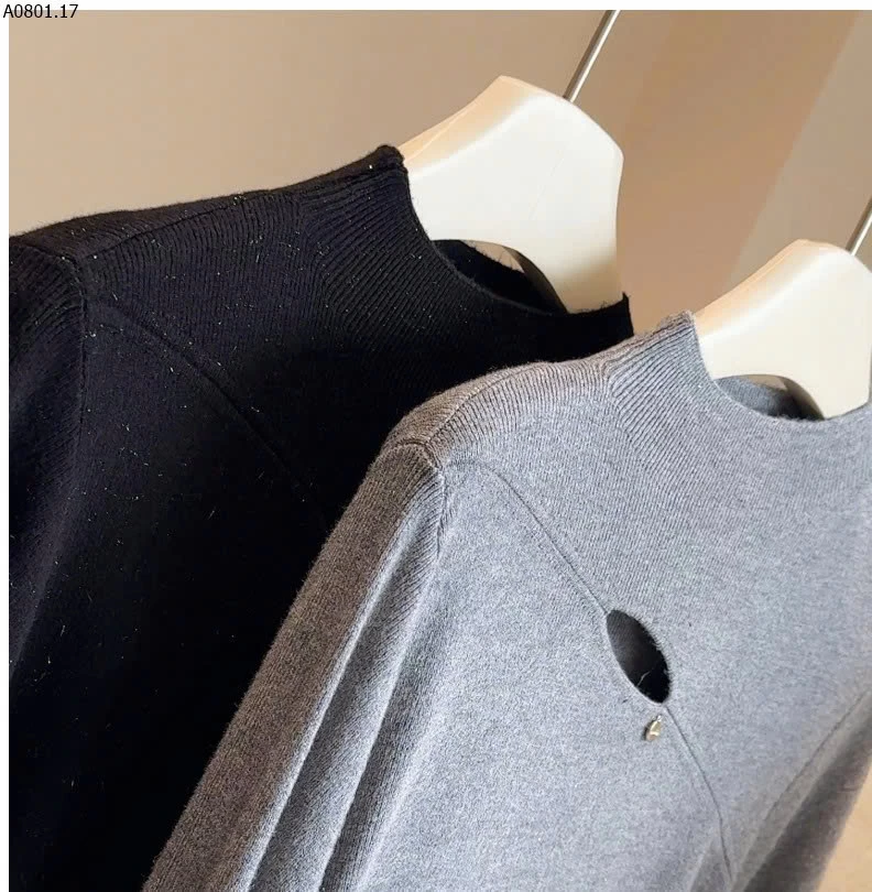 ÁO LEN TAY DÀI KHOÉT GIỌT NƯỚC ANNA  - sỉ 176k