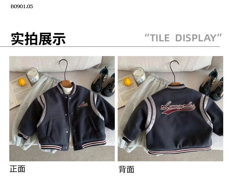 ÁO KHOÁC BOMBER BÉ TRAI-Giá sỉ 305k