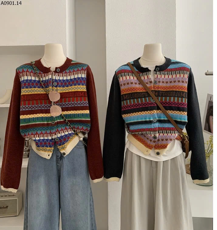 KHOÁC LEN HỌA TIẾT THỔ CẨM-sỉ 300k