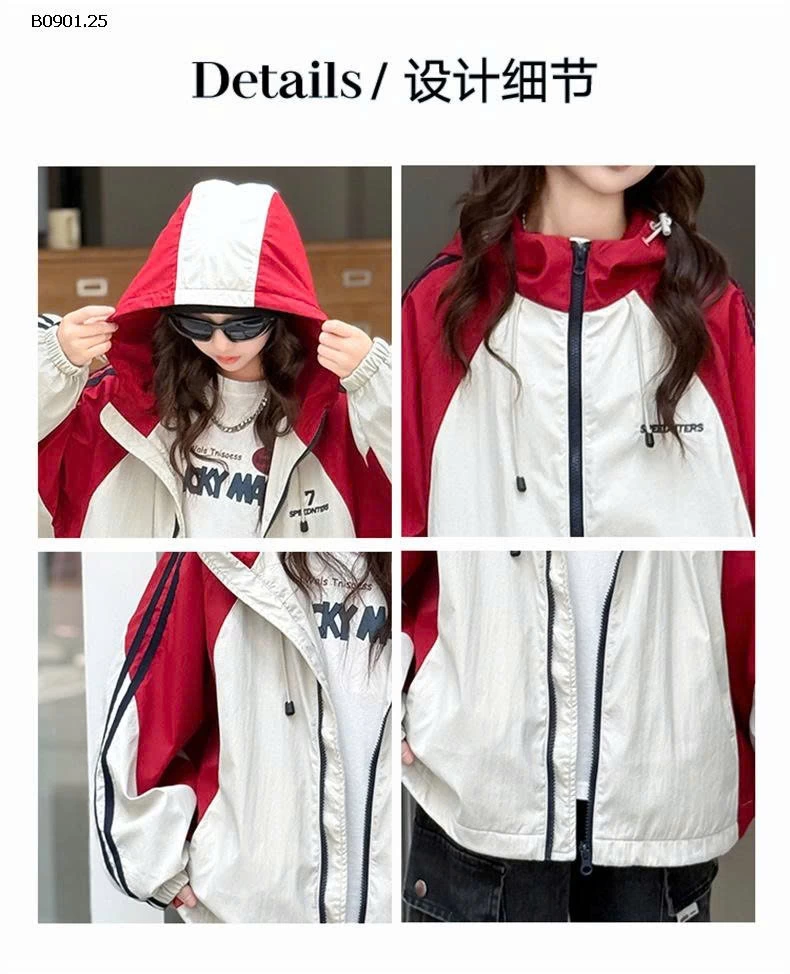 ÁO KHOÁC PHỐI MÀU SZ ĐẠI CHO BÉ -Giá sỉ 265k