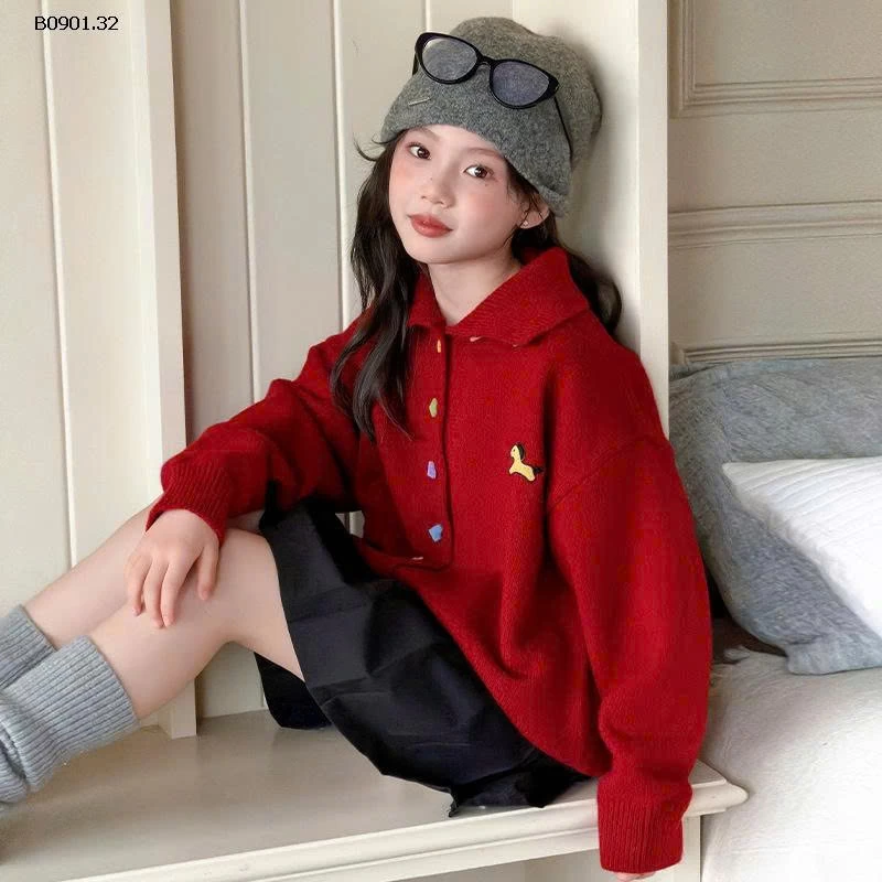 Áo khoác cardigan dệt kim cài cúc đơn giản BG - Giá sỉ 288k